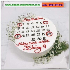 Bánh Sinh Nhật Cuốn Lịch - CL120